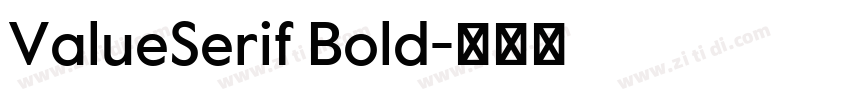 ValueSerif Bold字体转换